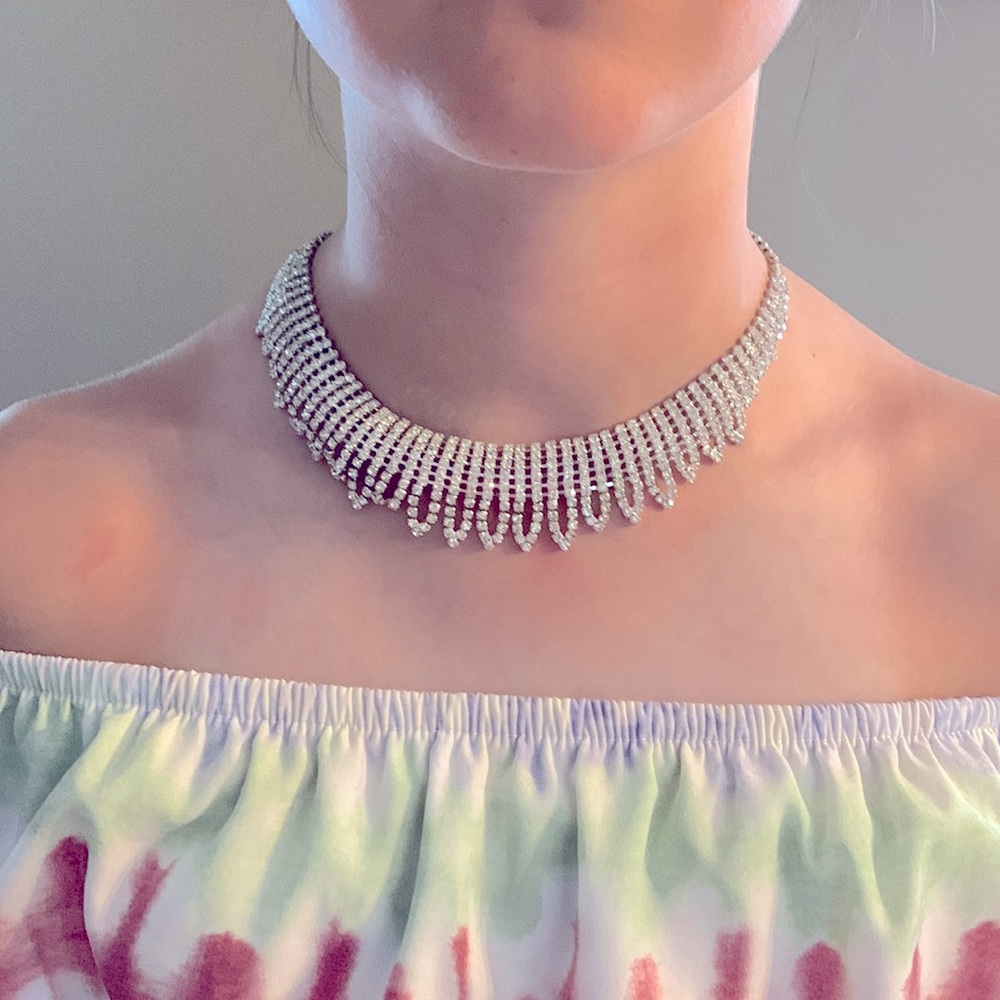Rhinestone Choker Necklace